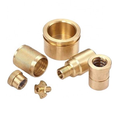 customized fabrication precision milled and turned copper brass bushings sleeves cnc machining copper fittings brass bushes